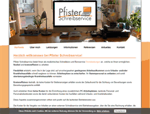 Tablet Screenshot of pfister-schreibservice.de